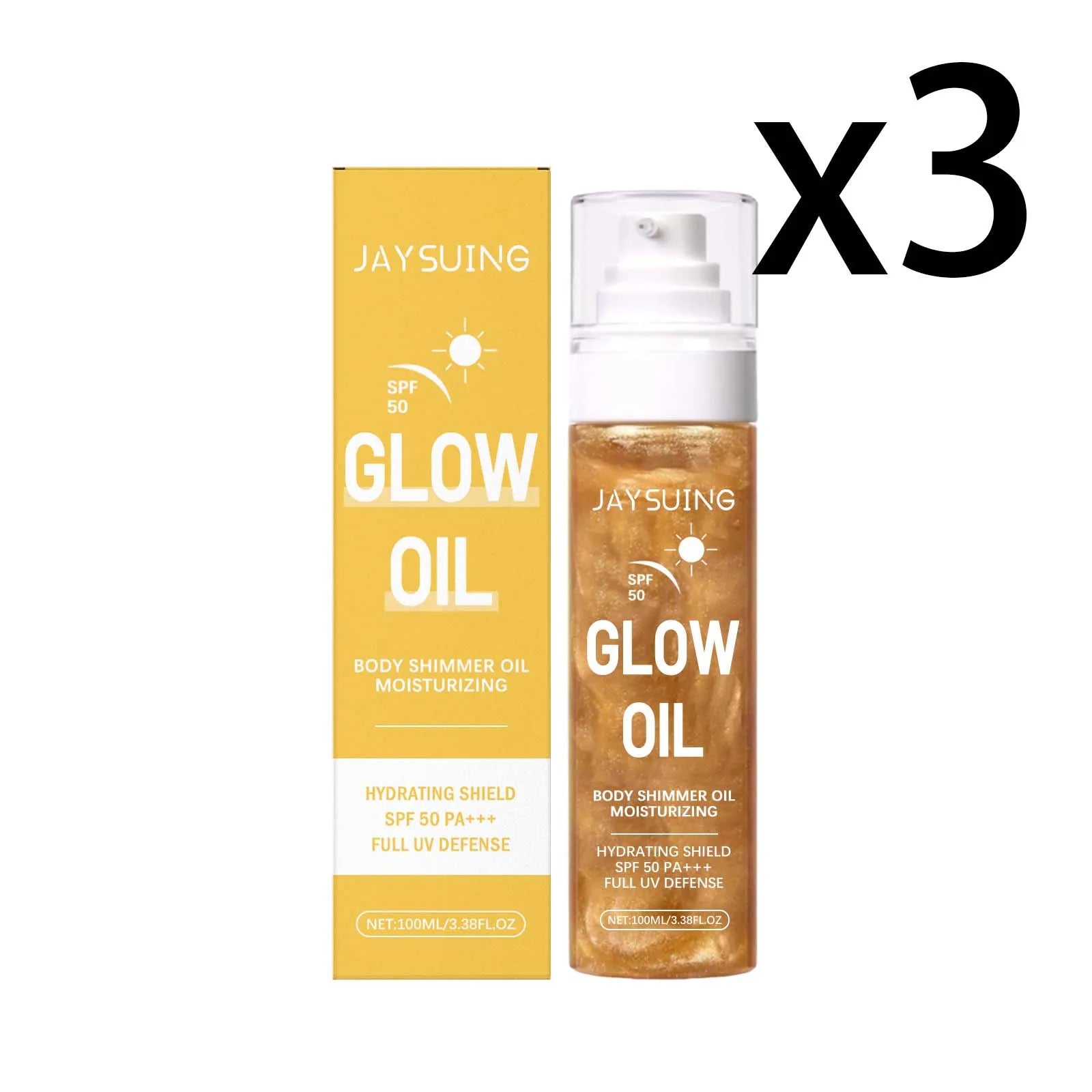 Coconut Sunscreen Oil SPF 50 – Waterproof UV Protection 100ml Sunscreen Oil Zpaxo 3x100ml 100ml