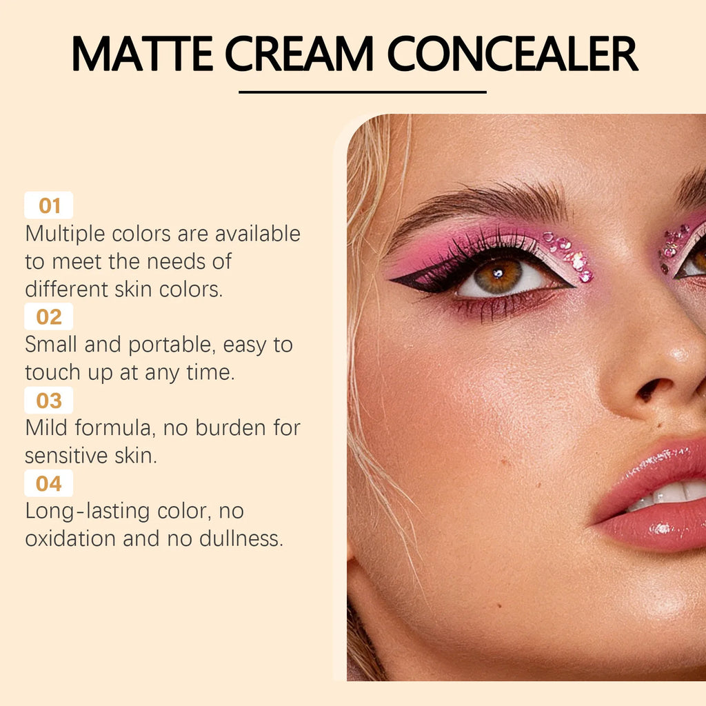 Long-lasting Waterproof Soft Matte Gradient Concealer Naturally Lightweight and Smooth Transparent Makeup Gradient Concealer Zpaxo