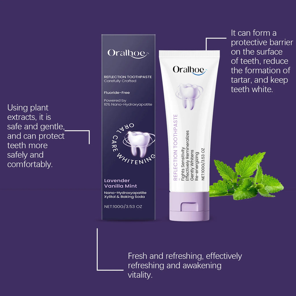 Xylitol Toothpaste Mint Freshness Deep Cleans Teeth Tartar Stains Oral Freshening Dental Hygiene Care Toothpaste Zpaxo