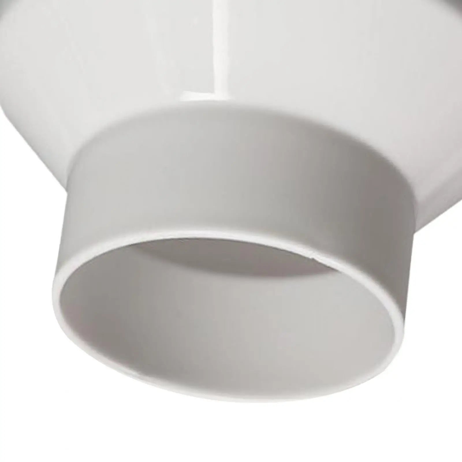 Ducting Airflow Tube Increaser Adapter 100-75mm Accessory Pipe Fitting for Hotel HVAC System Easily Install Durable White Zpaxo