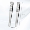 High-Precision Eyebrow Tweezers for Wide-Mouth Ergonomic Non-Slip Grip for Brow & Facial Hair, Stainless Steel Makeup Tools Zpaxo Rhombus B-2Pc