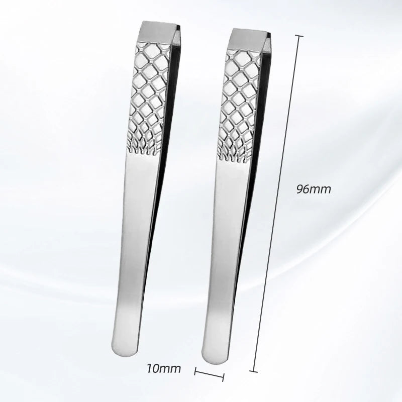 High-Precision Eyebrow Tweezers for Wide-Mouth Ergonomic Non-Slip Grip for Brow & Facial Hair, Stainless Steel Makeup Tools Zpaxo Rhombus B-2Pc