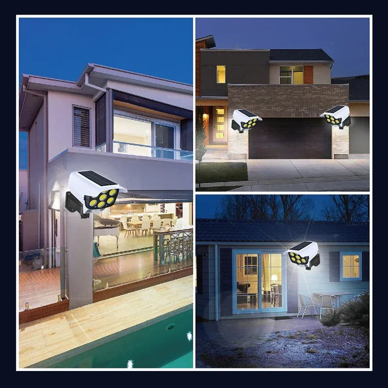 Solar Security Wall Lamp – 3 Modes, Motion Sensor & Remote