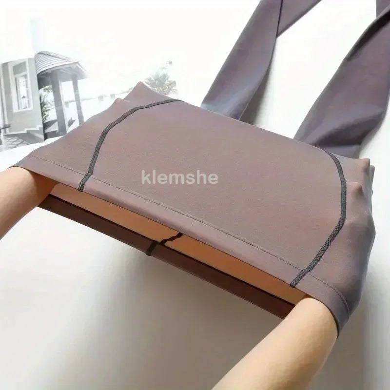 Women's Warm Hot Mesh Fleece Tights Insulated Pantyhose Skin Effect Translucent Stockings Sexy Underwear High Elastic Leggings Zpaxo