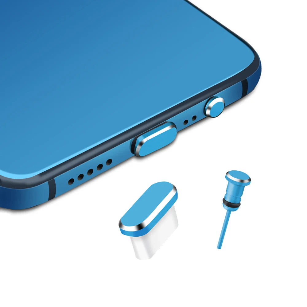 Type C Dust Plug Protects Charging Jack Opening SIM Card Pin Combo For Phone Charging Port Office Home Device Care Port Cover Zpaxo