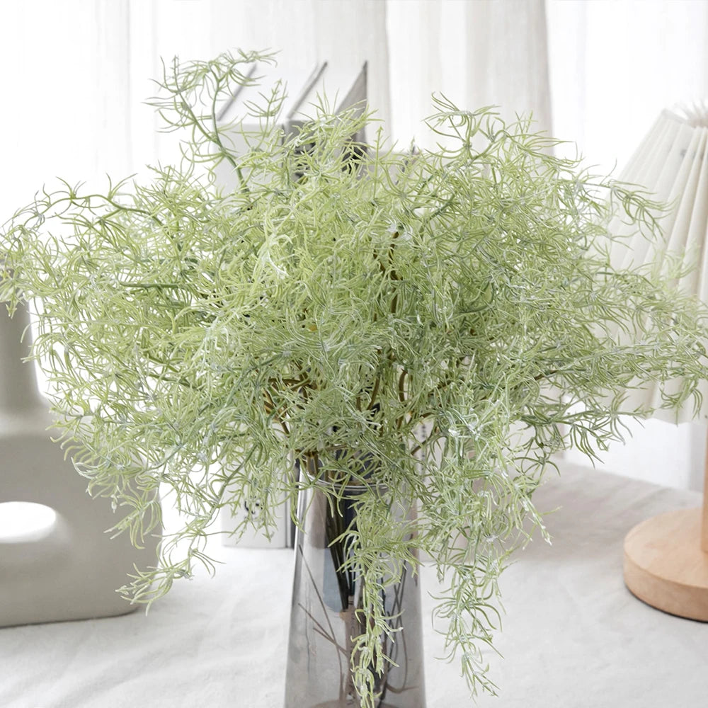 6Pcs Artificial Plants Rosemary Ferns Fake Green Plants Shrubs Home Table Office Room Desktop Decoration Zpaxo