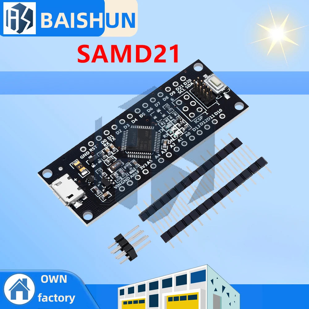 SAMD21 Cortex-M0+ Mini Dev Board Zero M0-Compatible 48MHz 32KB RAM Zpaxo