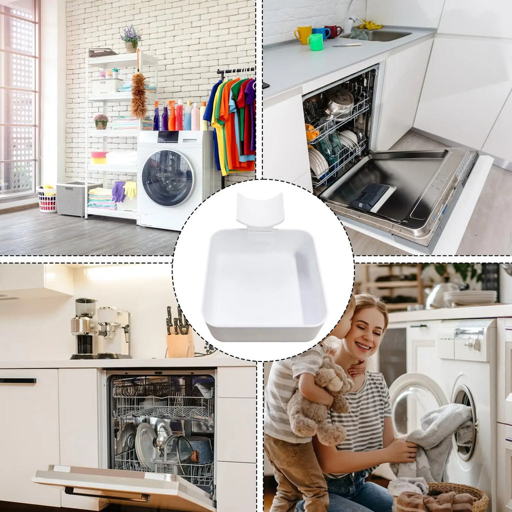 3D Printed Washer Drain Pan Anti Spill Leak Proof Universal Funnel