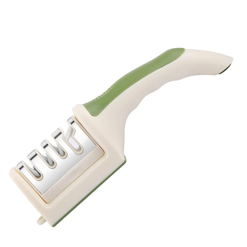 4-Stage Knife Sharpener – Tungsten Steel & Ceramic Stones Knife Sharpener Zpaxo