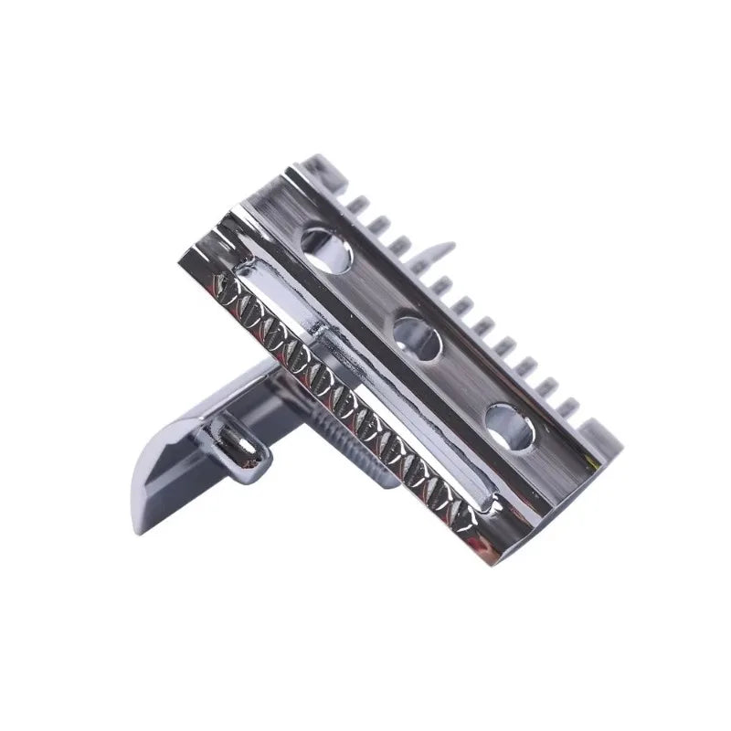 2026 YAQI Razor Head "The FLIPSIDE by YAQI" A Dual Comb Dual Aggression Level Mens Razor Head In Chrome Zpaxo
