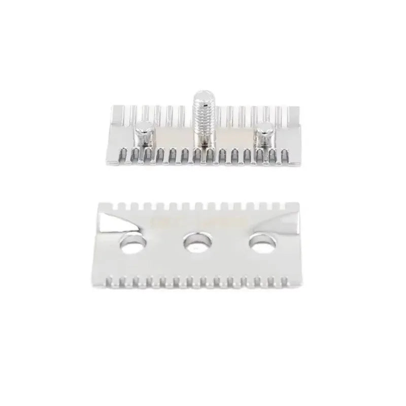 YAQI High Quality Chrome Mellon Mens Safety Razor Head For Shaving Solid Color Shaver replacement Accessory For Cleaning Face Zpaxo