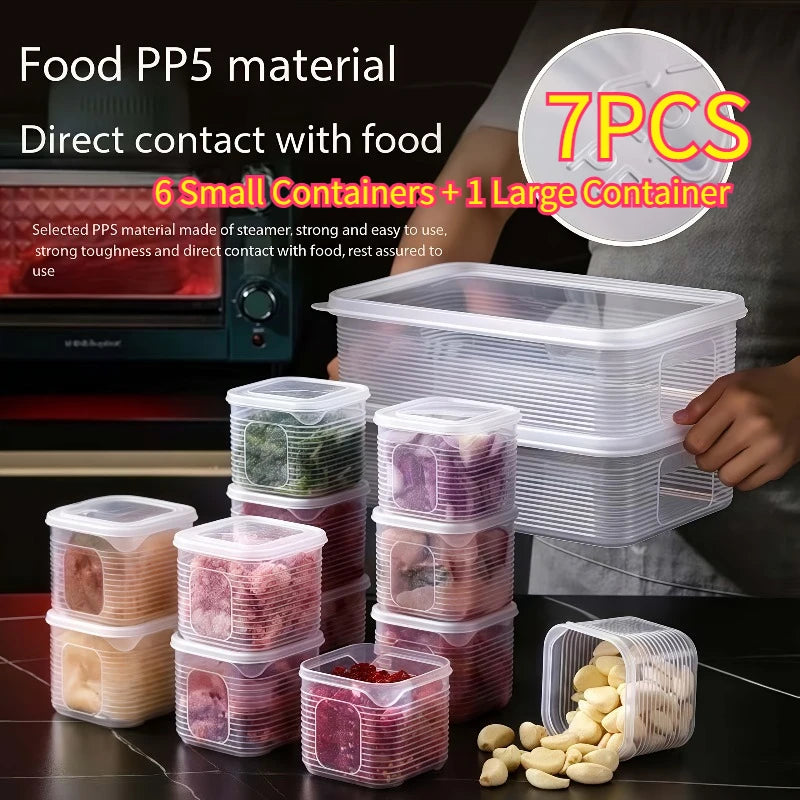 6 Small Boxes 1 Large Box Meal Prep Container Microwaveablereusable
