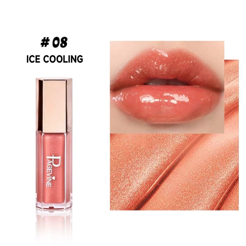Mirror Gloss Lip Gloss – High Pigment Plumping Liquid Lipstick Lip Gloss Zpaxo 8