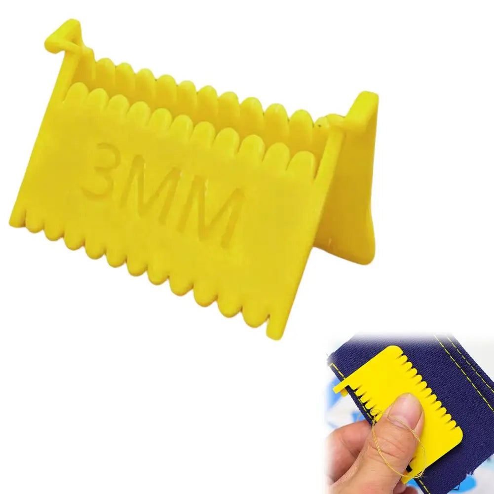 Clip-On Needle Gauge Sewing Guide 2/3/4mm | Edge Stitching Tool Sewing Gauge Tool Zpaxo Yellow 3MM
