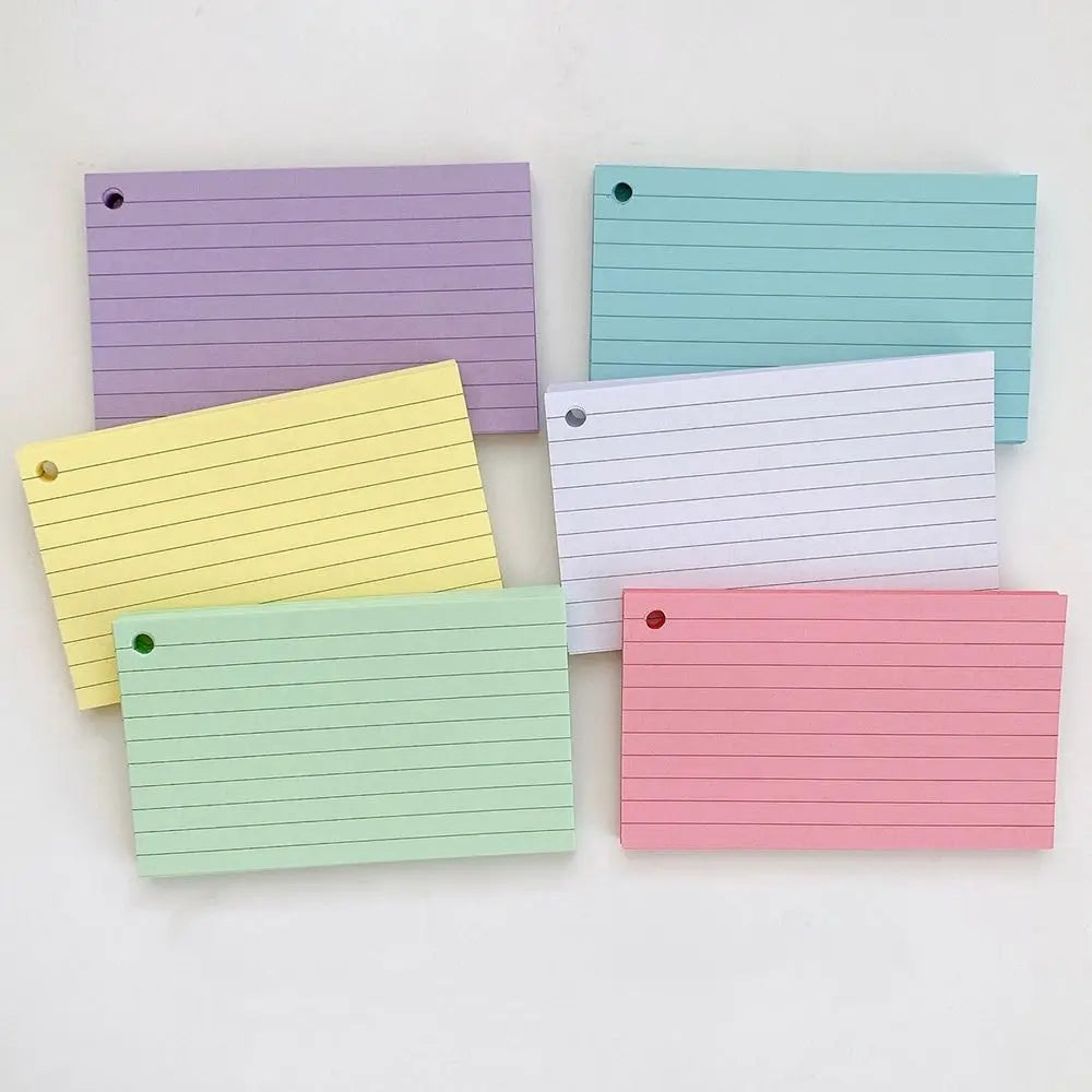 Loose-leaf Horizontal Line Index Cards Binder-compatible Flash