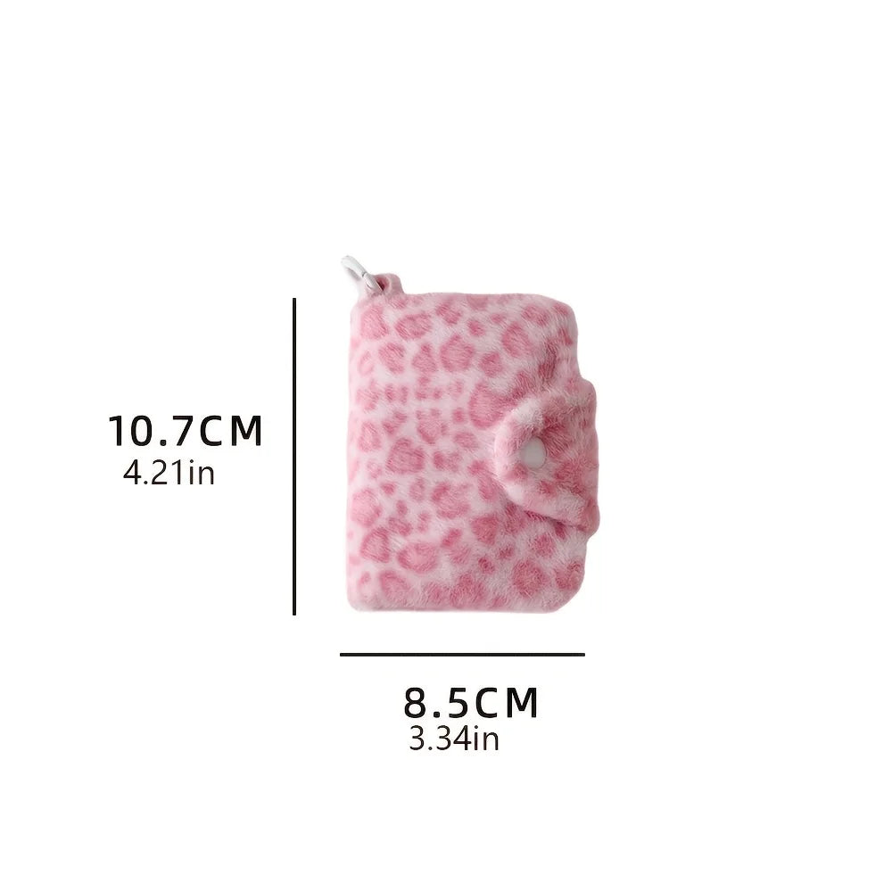 Girly Leopard Print Women's Coin Purse Card Holder Instagram-style