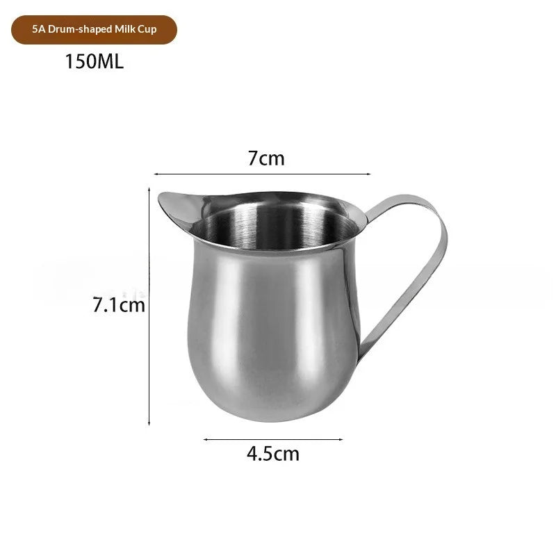 Stainless Steel Milk Frothing Pitcher – Latte Art Espresso Cup Milk Frothing Pitcher Zpaxo 150ML