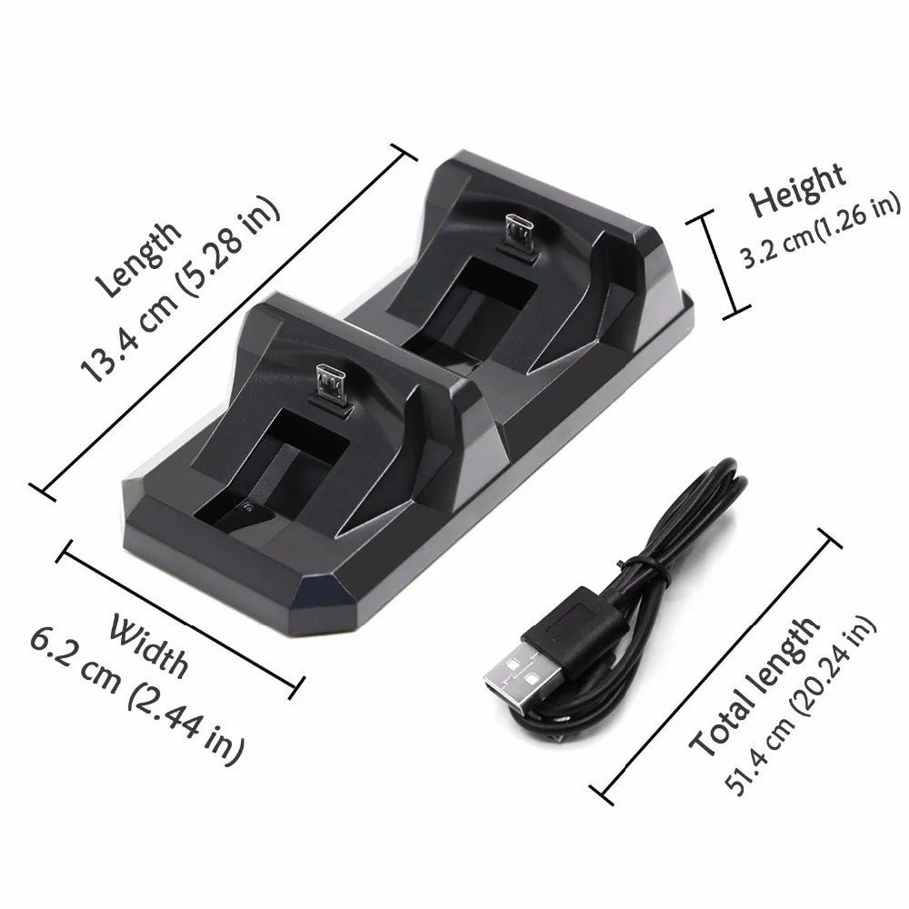 Wireless Gamepad Controle Dual Charge Dock PS4 Controller Charging