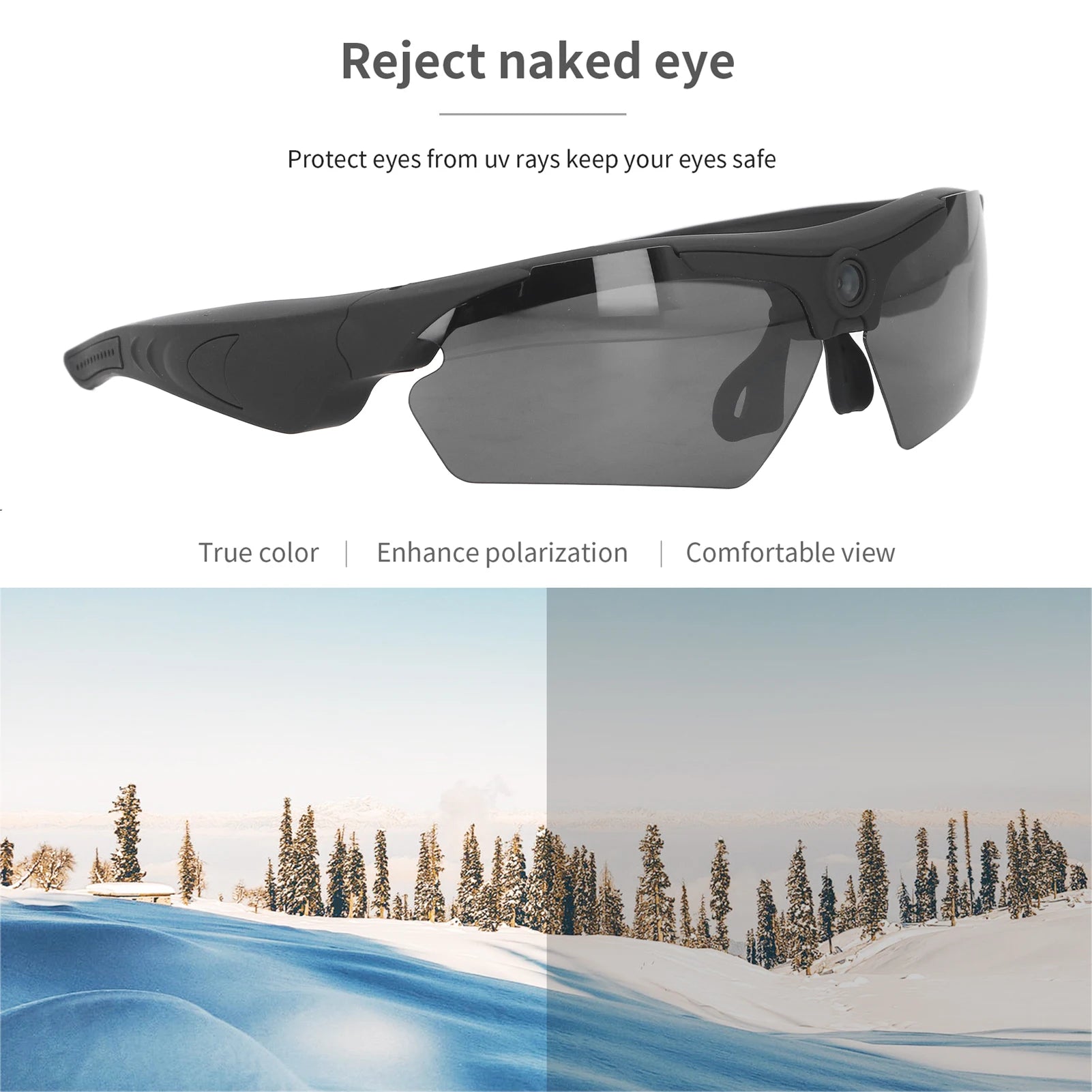 Camera Glasses Video Sunglasses 1080P Full HD Recording Shooting