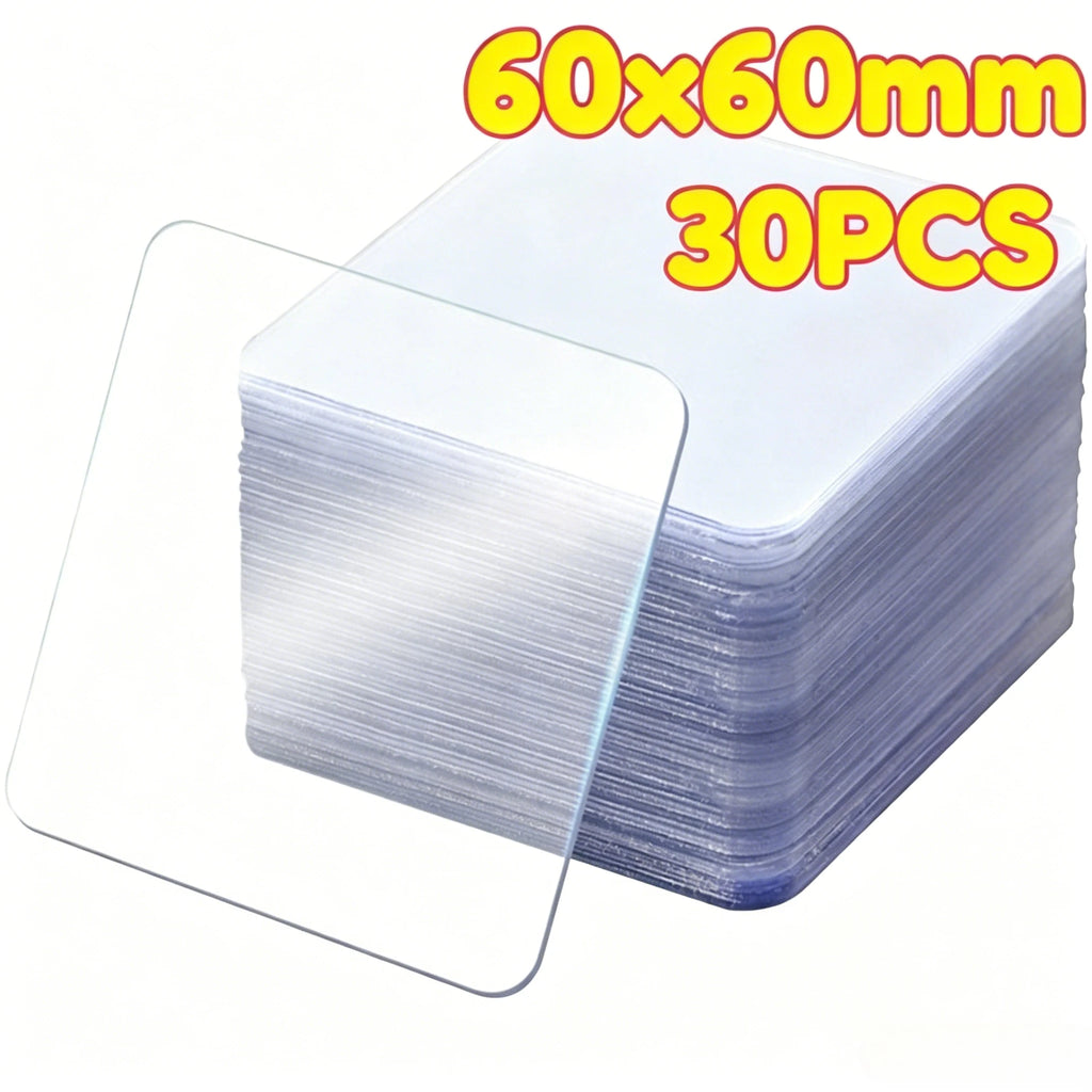 Extra Strong Self-adhesive Double Sided Tape for Wall Decoration Panels Square Wall Stickers Patch for Home Bathroom Seamless Zpaxo 60x60mm30PCS