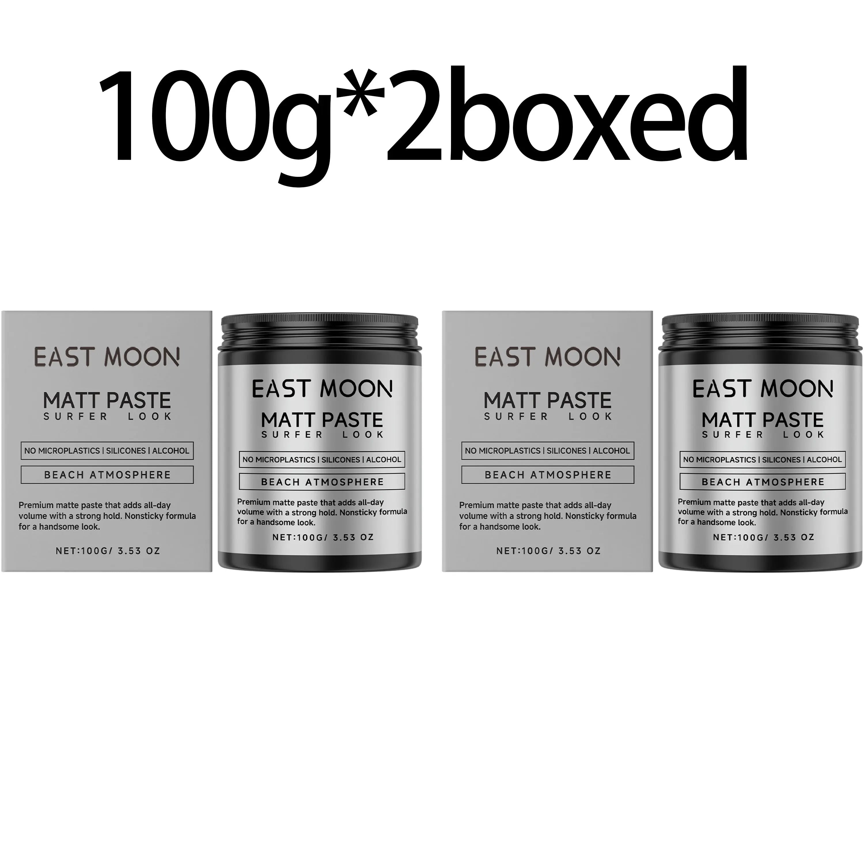 Matte Hair Styling Creams Reducing Dryness Non-greasy Prevents Frizz Increasing Volume Hair Fluffy and Voluminous Shaping Paste Zpaxo 100g X 2boxed