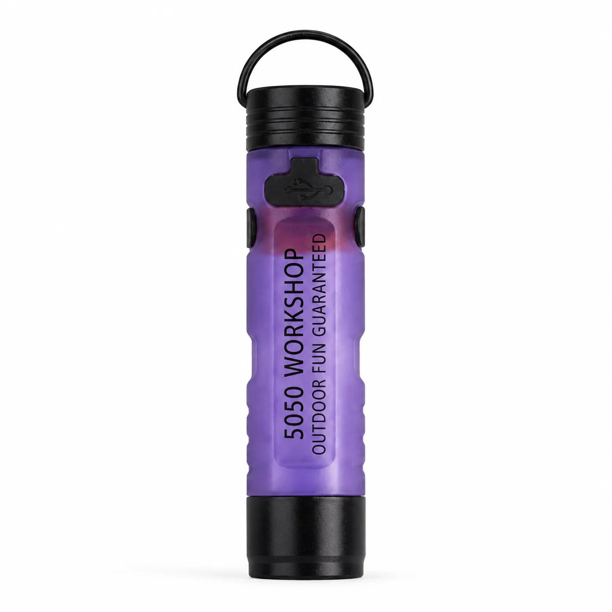Mini 5050 Rechargeable LED Pocket Flashlight Clip-On Hat Light Keychain Torch Portable Work Lamp for Camping Hiking Outdoor Use Zpaxo Purple
