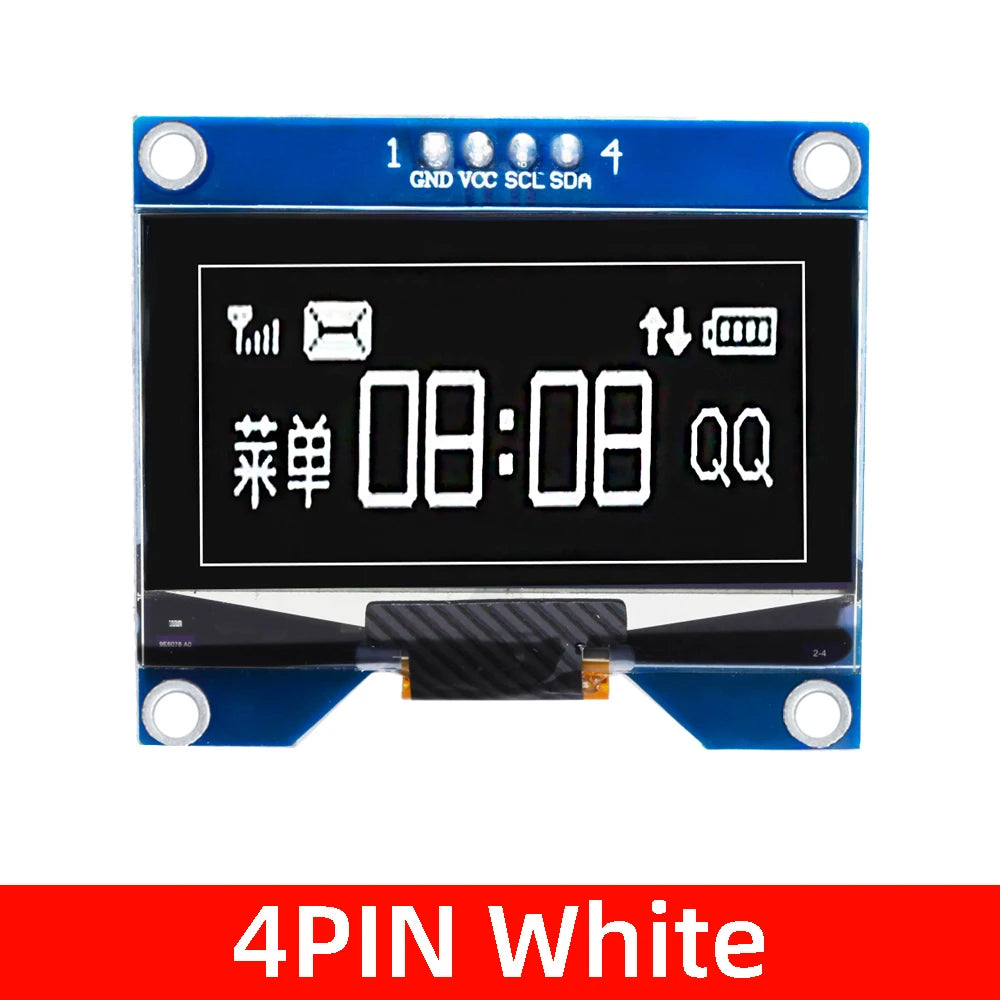 4PIN 7PIN White Blue Yellow OLED Screen Module CH1116 SSD1309 Drive Zpaxo 1.54 4p white