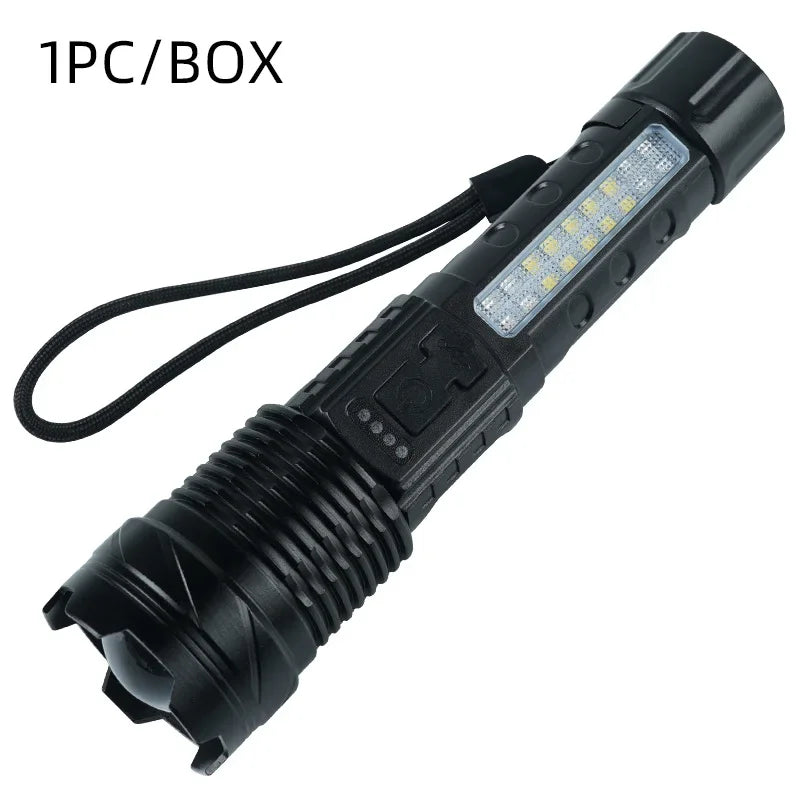 ESMARTER P50 COB LED Flashlight 1000LM Rechargeable Zoomable Torch