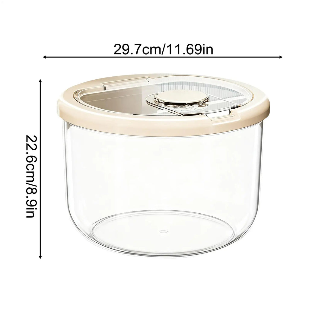 Pet Food Container Large Capacity Sealed Bin Lid Snacks Cat Puppy