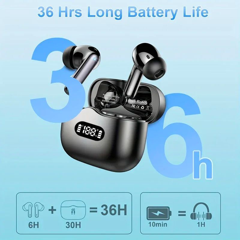 UYUXIO Wireless Earphone 40dB Noise Cancelling Bluetooth 5 3