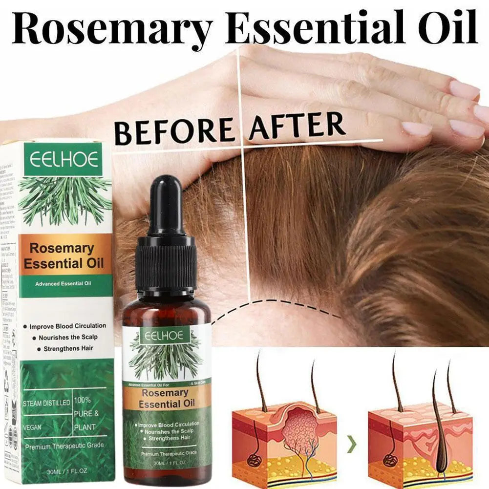 1/2/3pcs Rosemary Essential Oil Hair Growth Oils Natural Hair Essential Oils For Repair Damaged Hair Nourish Shiny Hair Care Zpaxo