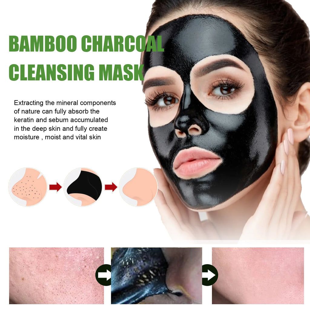 Bamboo Charcoal Blackhead Remover Peel-Off Face Mask – 120g Peel-Off Face Mask Zpaxo