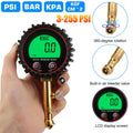 Digital Tire Pressure Gauge 3–255 PSI | LCD Backlight