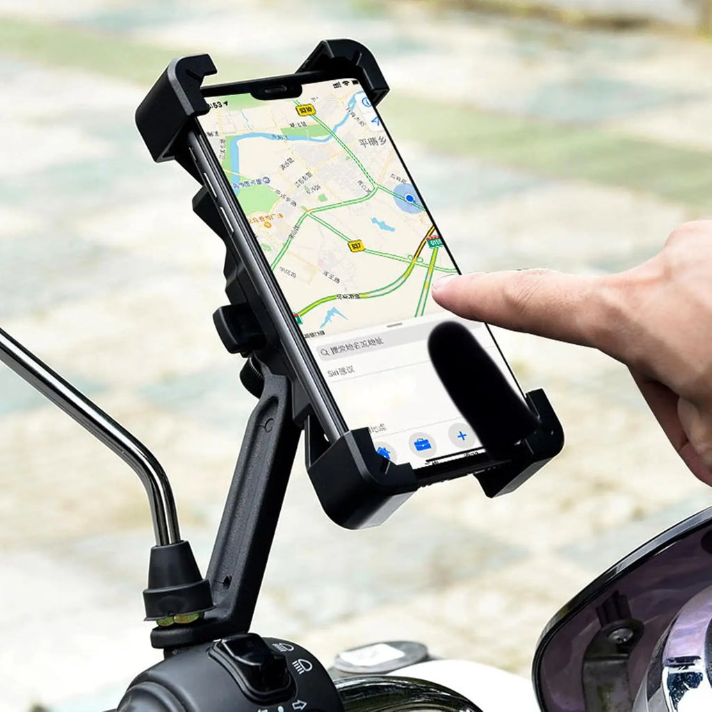 360° Rotatable Bike Phone Mount – Anti-Vibration Holder