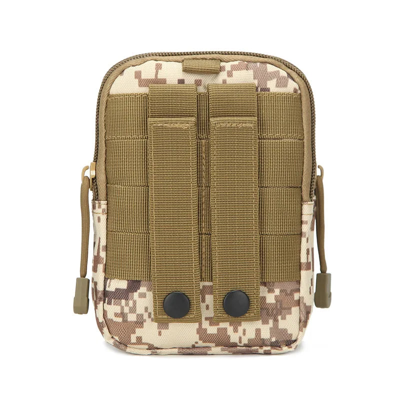 Molle Pouch Belt Waist Men Small Pocket Survival Tool Bag Running