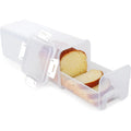 Plastic Bread Box Sealing Lid Tray Storage Sandwich Pasta Multigrain