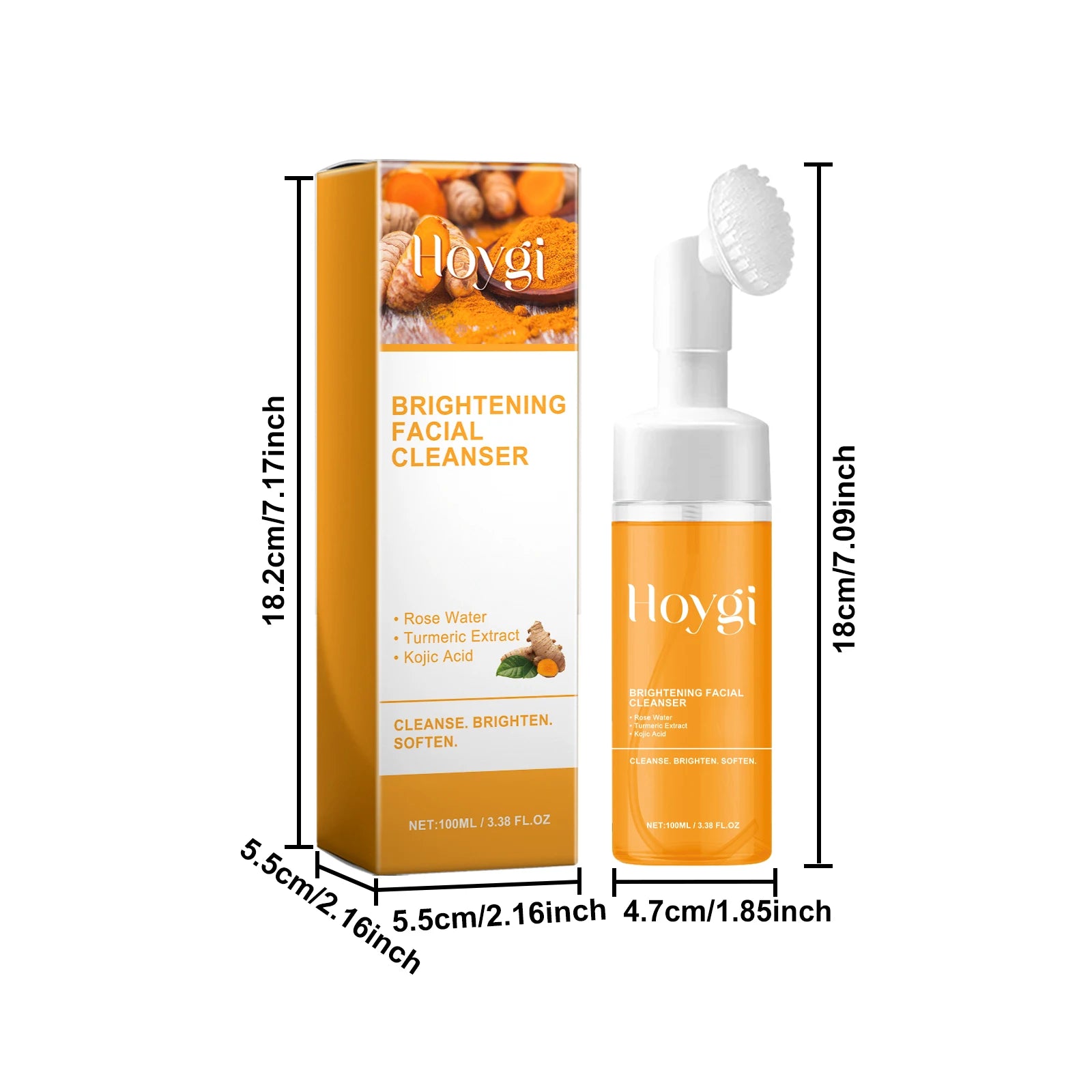 Turmeric Kojic Acid Foaming Facial Cleanser – Acne & Brightening Foaming Facial Cleanser Zpaxo