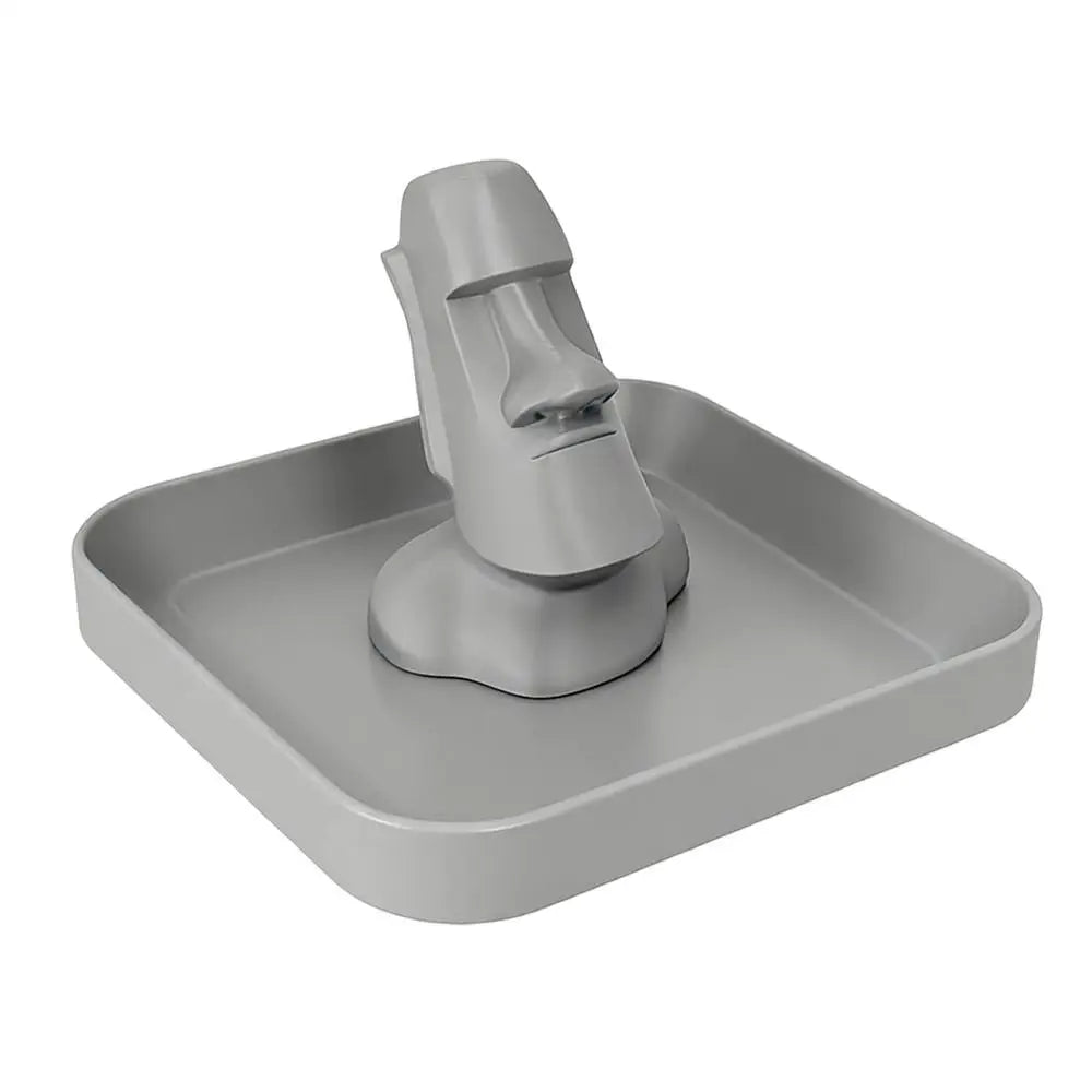 Eyeglass Holder Stand Easter Island Statue Storage Box Decorative