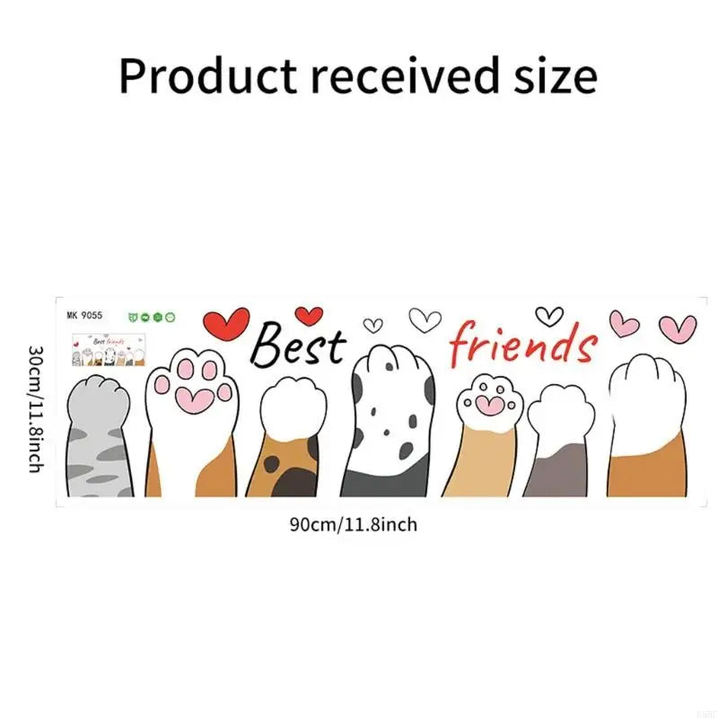 Door Sticker Lovely Kitten Designing Decoration Decal Bedrooms