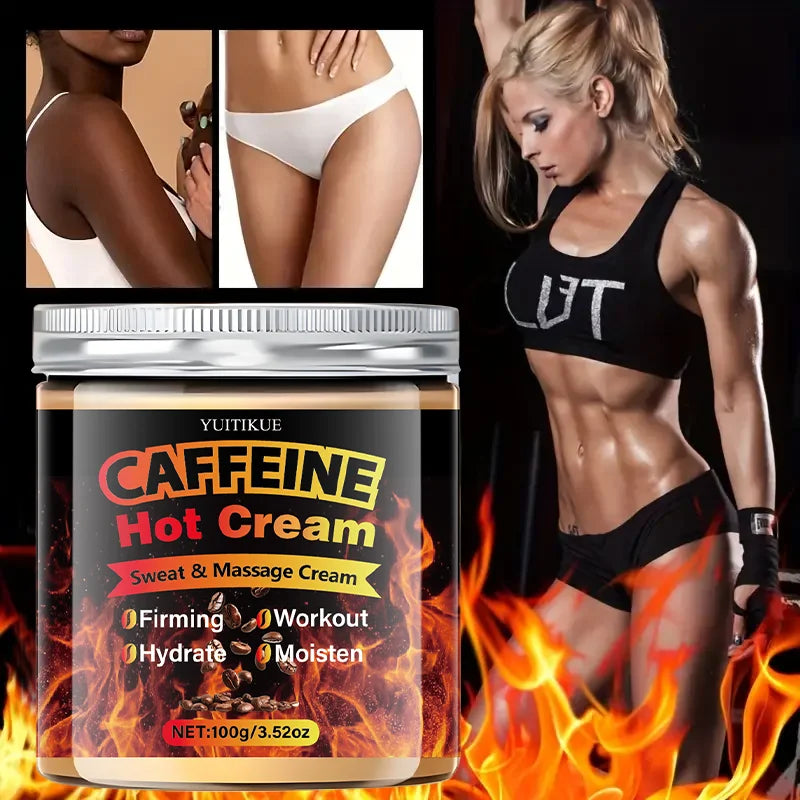 YUITIKUE Caffeine Hot Cream 100g – Thermogenic Body Sculpting Thermogenic Body Cream Zpaxo Default Title