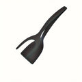 1 Shovel Clip Silicone Grip Flip Tongs Egg Steak Spatula Pancake