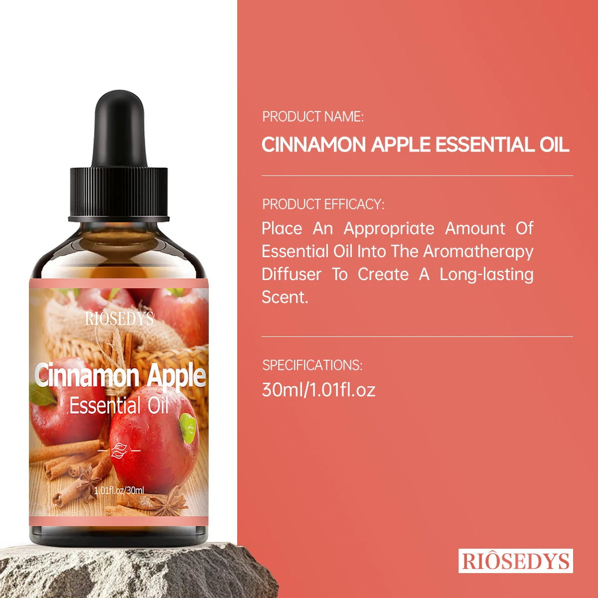Cinnamon Apple Essential Oil Natural Fragrance Suitable Body Massage Zpaxo