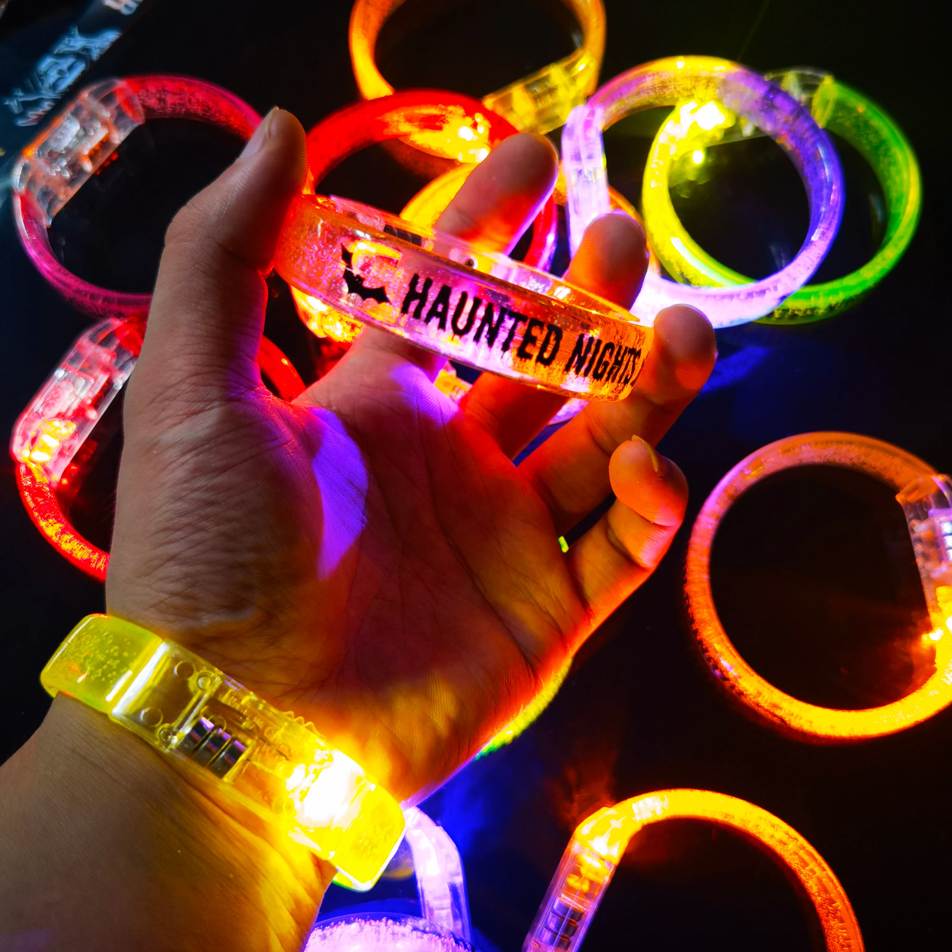 20 30 LED Party Bracelet Customized Bracelets Luminous Neon Wedding