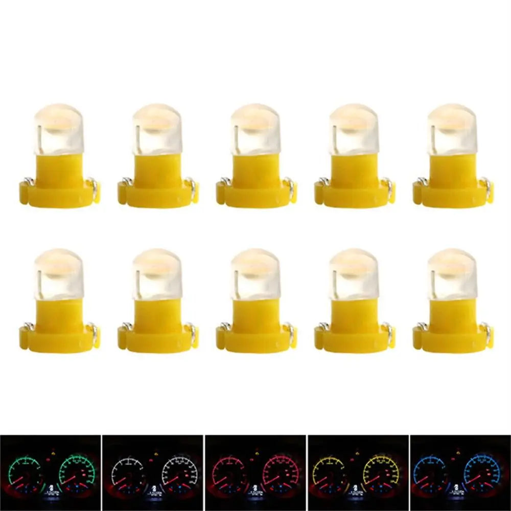 COB Light Dashboard Light Wedge Light Central Control Lamp Dashboard Indicator Lights Car LED Lights Instrument Panel Lights Zpaxo Yellow-T3