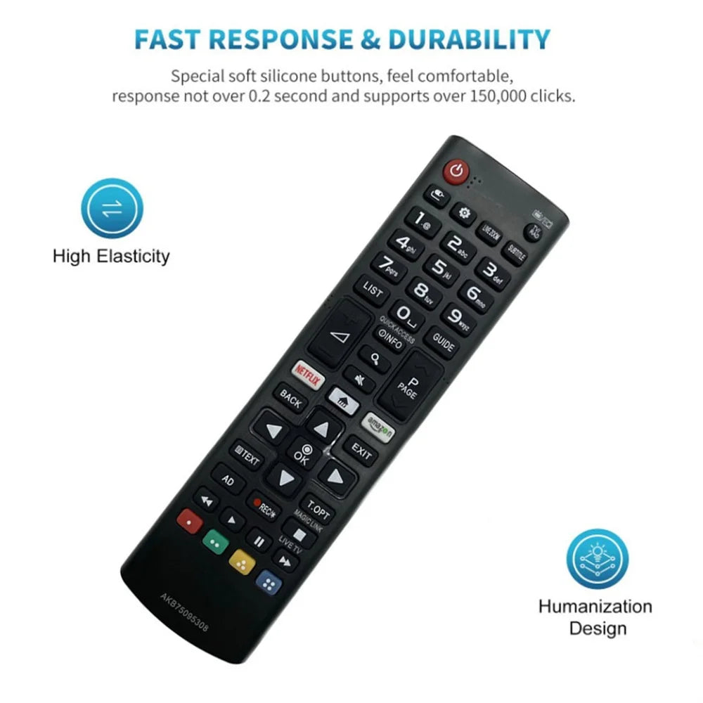 AKB75095308 LG TV Replacement Remote – UJ Series Compatible TV Remote Control Zpaxo