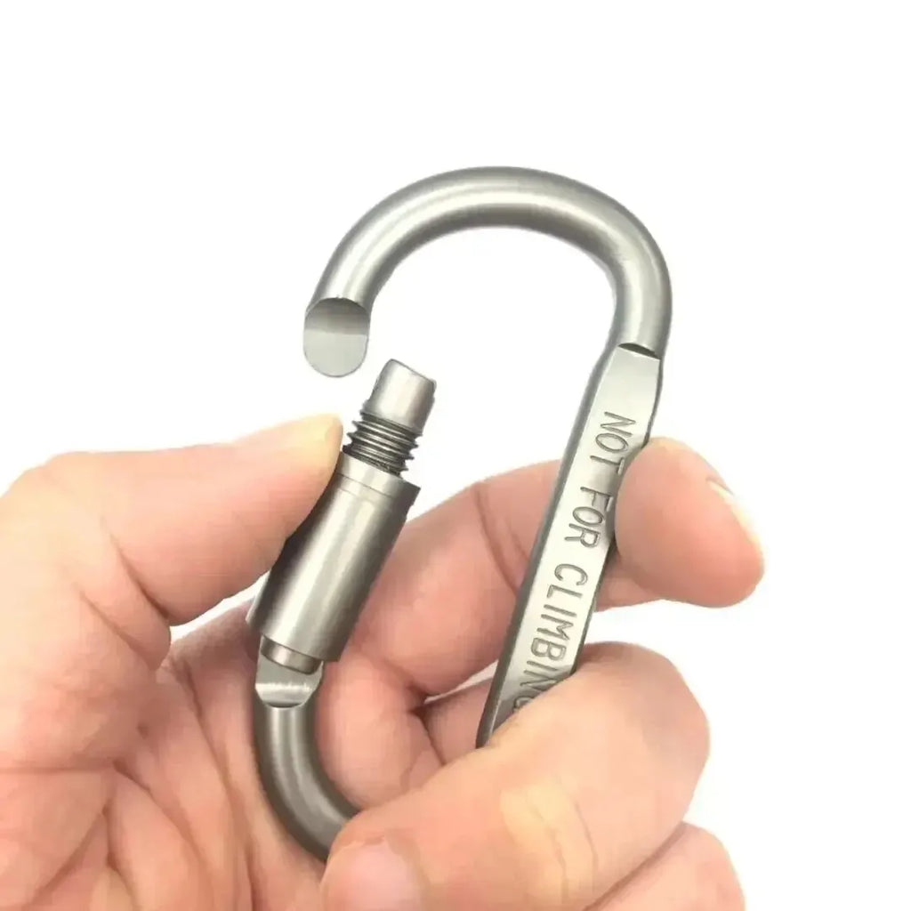 6pcs Camping Hiking Outdoor Gear Carabiner Set Spring Gate Key Chain Clip Daily EDC Keychain Holder For Outdoor Camping Backpack Zpaxo