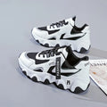 CINESSD 2023 Trendy Mesh Platform Sneakers Leather Shoes Breathable Zpaxo black 40 China Mainland