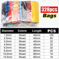 Heat Shrink Sleeving Tube Kit Wire Electrical Connection Wire Wrap Cable Protection Thermoresistant Tubing Wrapping Insulation Zpaxo 328pcs (bags) Mixed-size