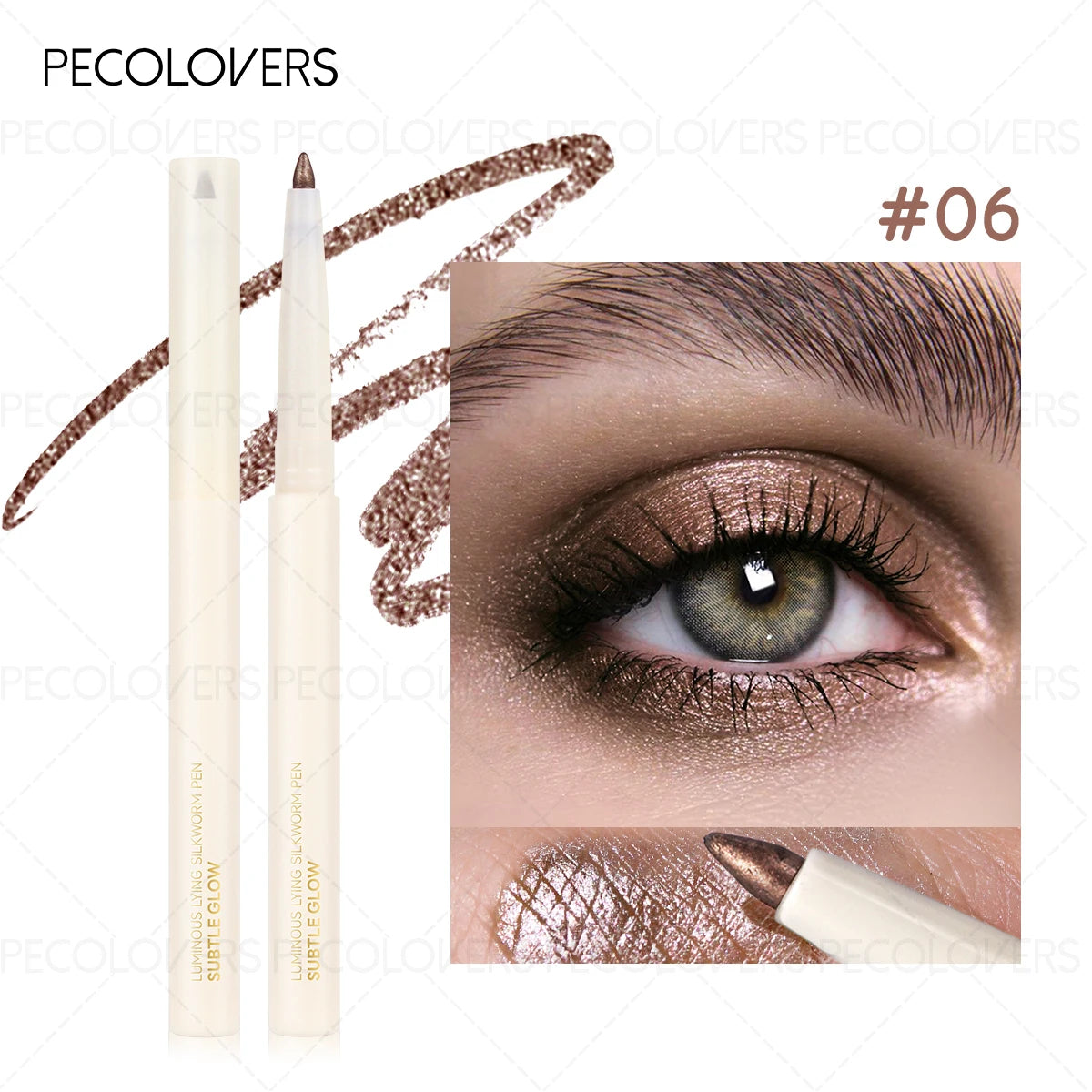 1PC Highlighting/Matte Eyeshadow And Eyeliner Pencil - Brightening Under-Eye Pencil for Long-Lasting Makeup. Zpaxo 06