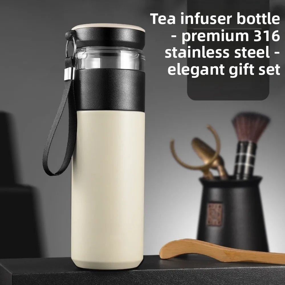 Multi-functional Outdoor Tea-water Separation Insulated Cup 316